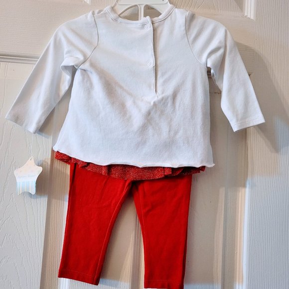 NWT Candy Canes "Sweet" Christmas/Holiday Two Piece w/Matching Socks-Sz 6 mos! - Picture 8 of 15